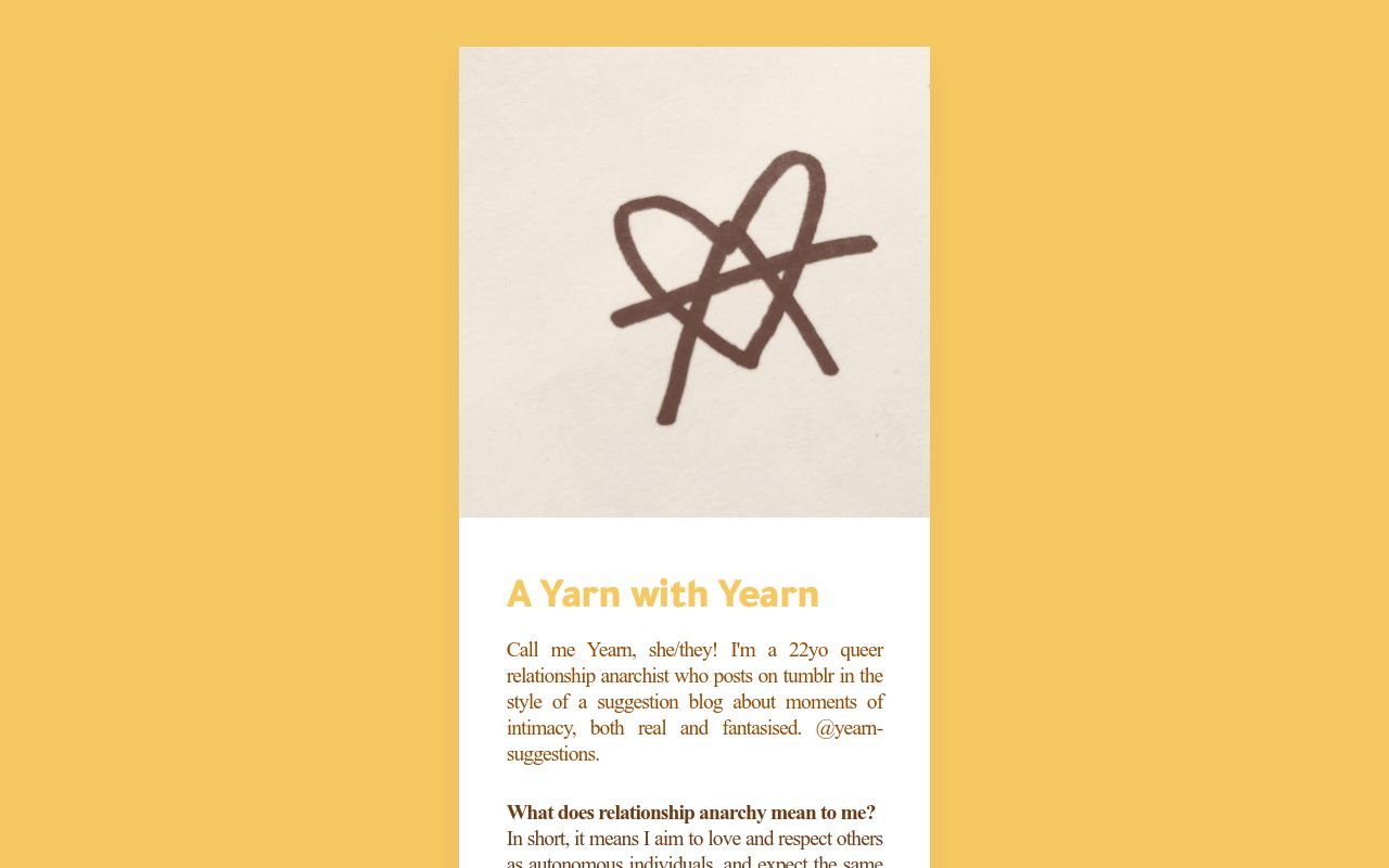A Yarn with Yearn